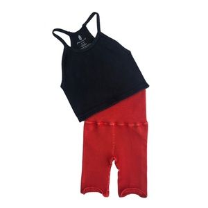 NWOT Free People Happiness Runs Crop and Bike Shorts XS/S